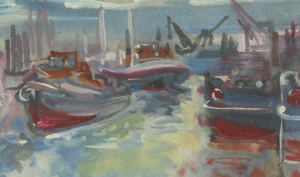 Lot 7132, Auction  106, Fleischmann, Adolf, Im Hafen