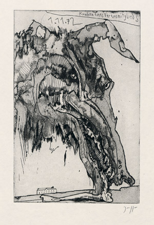 Lot 7265, Auction  106, Janssen, Horst, Knochen eines Vereinsmitglieds