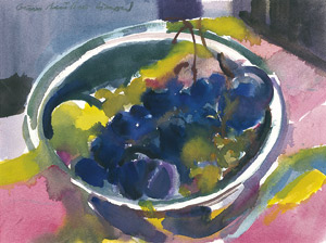 Lot 7392, Auction  106, Müller-Linow, Bruno, Stilleben mit Weintrauben