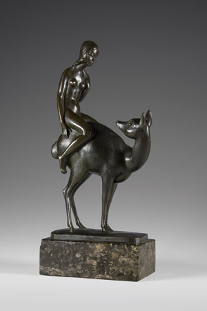 Lot 7397, Auction  106, Nonnenmacher, Hermann, Mädchen auf einem Reh reitend