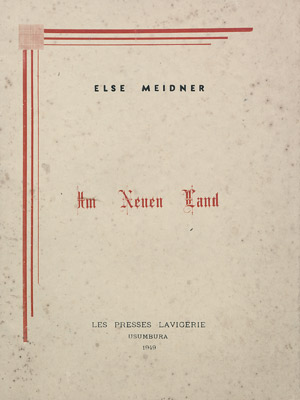 Lot 3297, Auction  107, Meidner, Else, Im Neuen Land