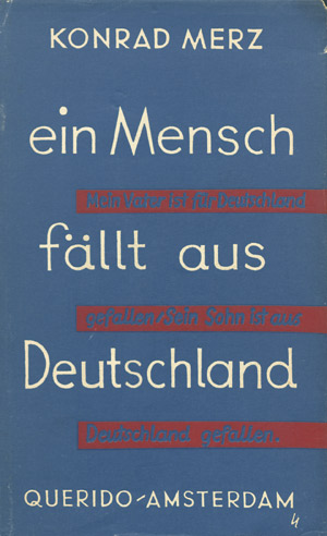 Lot 3300, Auction  107, Merz, Konrad, Ein Mensch fällt aus Deutschland