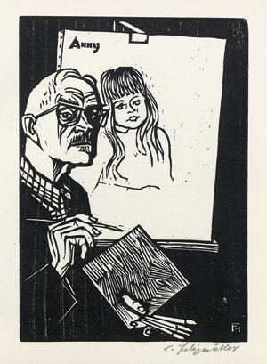 Lot 3633, Auction  107, Uhlitzsch, Joachim und Felixmüller, Conrad - Illustr., Conrad Felixmüller - Gemälde, Aquarelle, Zeichnungen, Druckgraphik