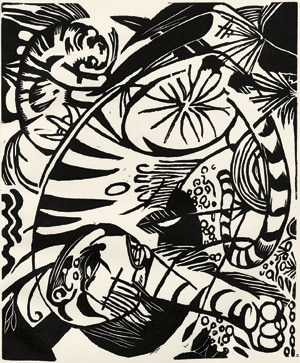 Lot 3831, Auction  107, Przygode, Wolf und Marc, Franz - Illustr., Buch der Toten (und: Die Dichtung, 2. Folge, 1. und 2. Buch)