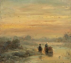 Lot 6108, Auction  107, Schelfhout, Andreas, Abendliche Winterlandschaft