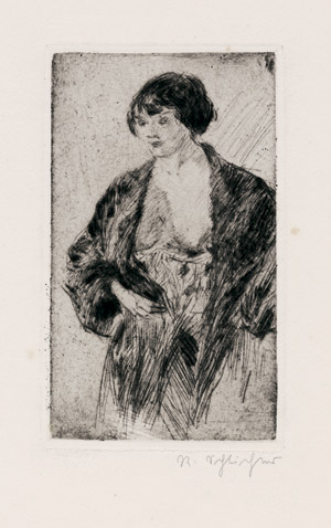 Lot 8299, Auction  107, Schlichter, Rudolf, Frau mit offener Bluse