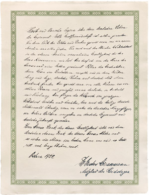 Lot 2337, Auction  108, Gästebuch-Kassette, von Paul und Marie Kressmann