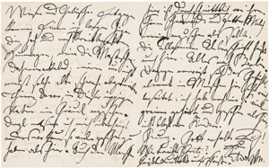 Lot 2410, Auction  108, Menzel, Adolph von, 4 Briefe an seine Schwester