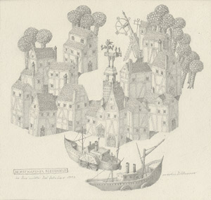 Lot 7102, Auction  108, Dittberner, Martin, Horsthafener Szenenbild