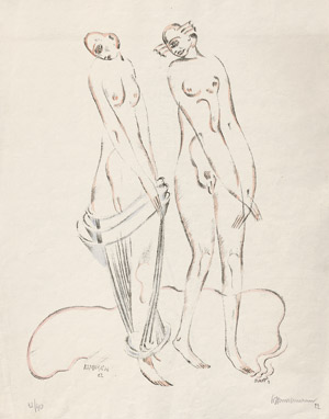 Lot 7280, Auction  108, Kampmann, Walter, Zwei weibliche Akte