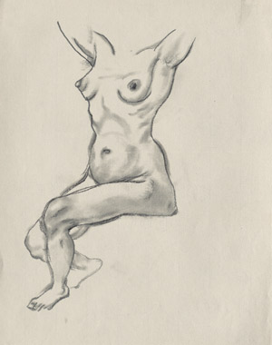 Lot 8081, Auction  108, Grosz, George, Sitzender weiblicher Akt