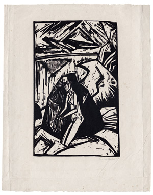 Lot 8092, Auction  108, Heckel, Erich, Kniende am Stein