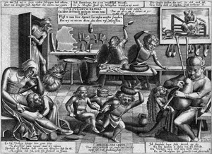 Lot 5030, Auction  109, Bosch, Hieronymus, Das sorglose Leben oder: Der liederliche Haushalt