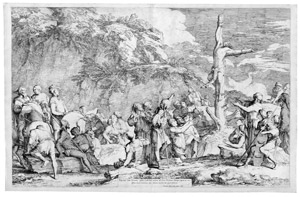 Lot 5194, Auction  109, Rosa, Salvator, Die Kreuzigung des Polycrates; Der Tod des Attilius Regulus