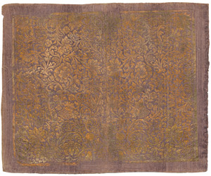 Lot 5330, Auction  109, Brokatpapier, Brokatpapier. Bewegtes Rankenwerk mit Blüten, Weinreben