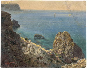 Lot 6212, Auction  109, Korenew, W., Felsenküste an der Sorrentiner Halbinsel