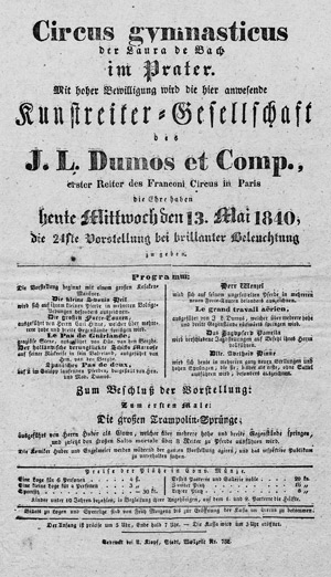 Lot 595, Auction  110, Bach, Christoph de, Circus gymnasticus der Laura de Bach im Prater