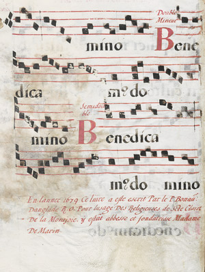 Lot 1015, Auction  110, Antiphonale-Fragment, Großes Fragment mit 75 Pergament-Blättern