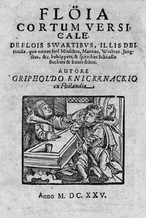 Lot 1560, Auction  110, Frey, Janus Cäcilius, Knickknackius ex Floilandia. Flöia cortum versicale