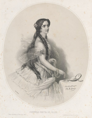 Lot 2031a, Auction  110, Oliva, Pepita de, Sennora Pepita de Oliva. Getönte Kreideliothographie