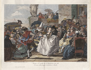 Lot 5299, Auction  110, Leonardis, Giacomo, Eine venezianische Karnevalsszene