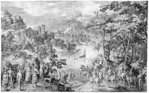 Lot 5456, Auction  110, Bruyn, Nicolaes de, Naaman wäscht sich im Jordan