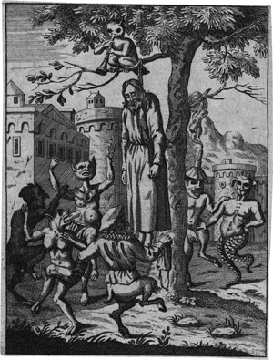 Lot 5477, Auction  110, Deutsch, 17. Jh. Der erhängte Judas