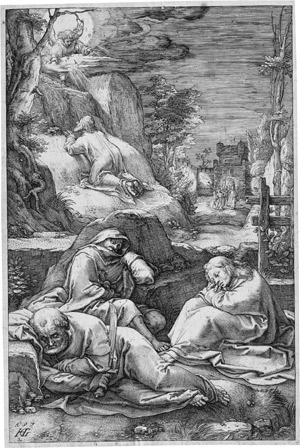 Lot 5506, Auction  110, Goltzius, Hendrick, Christus am Ölberg