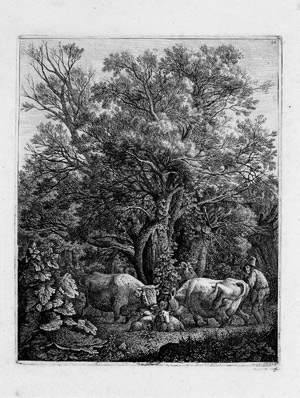 Lot 5555, Auction  110, Kolbe, Carl Wilhelm, Weidengruppe im Gehölz