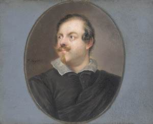 Lot 6039, Auction  110, Englisch, 18. Jh. . Bildnis eines Mannes mit Knebelbart in schwarzem Gewand