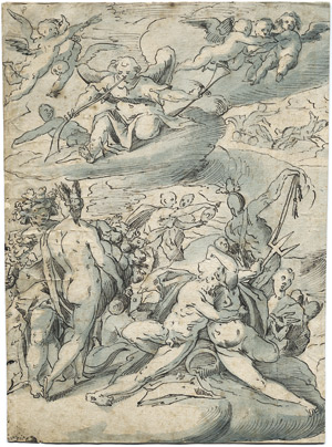 Lot 6432, Auction  110, Goltzius, Hendrick - Umkreis, Hochzeit von Neptun und Amphitrite