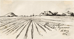 Lot 6615, Auction  110, Dahl, Johann Christian Clausen, Hünengräber bei Nipmerow auf der Halbinsel Jasmund auf Rügen