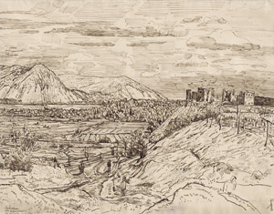 Lot 6711, Auction  110, Kretzschmar, Bernhard, Blick auf Nadworna in Galizien