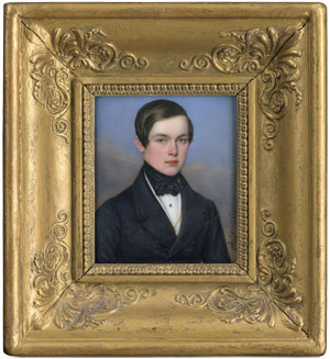 Lot 6838, Auction  110, Spelter, Jacob, Junger Mann mit gescheiteltem Haar mit schwarzem Rock