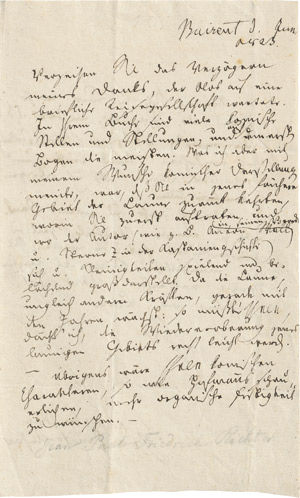 Lot 2063, Auction  111, Jean Paul, Brief 1823