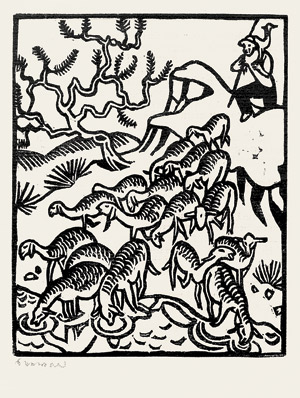 Lot 3454, Auction  111, Vergilius Maro, Publius und Seewald, Richard - Illustr., Bucolica. Hirtengedichte