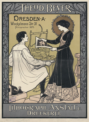 Lot 3519, Auction  111, Cissarz, Johann Vincenz, Plakat: Theod. Beyer Lithograph. Anstalt