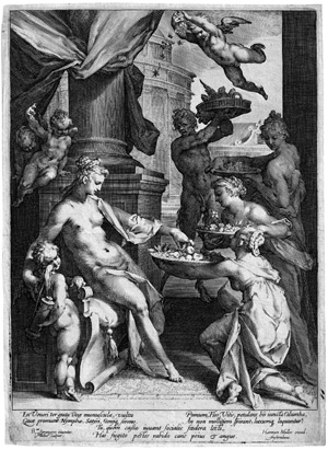 Lot 5149, Auction  111, Muller, Jan Harmensz., Venus erhält Blumen und Früchte von Nymphen dargereicht