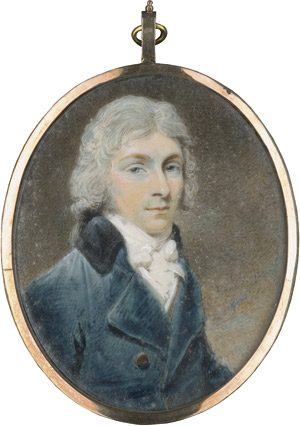 Lot 6864, Auction  111, Edridge, Henry, Bildnis eines Herrn mit gepuderter Perücke und blauem Rock