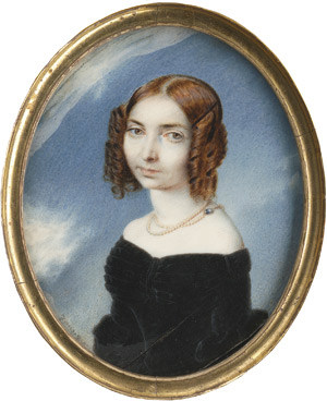 Lot 6922, Auction  111, Zausig, Armand G., Bildnis einer jungen Frau im schwarzen Samtkleid