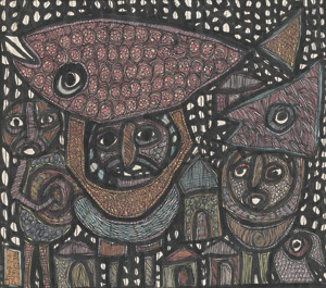 Lot 7309, Auction  111, Oloruntoba, Chief Zacheus Olowonubi, Männer und großer Fisch