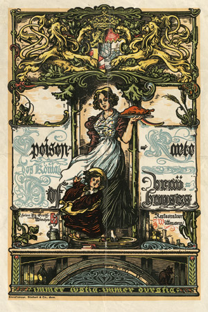 Lot 302, Auction  112, Menükarten, Konvolut von 31 Speisekarten