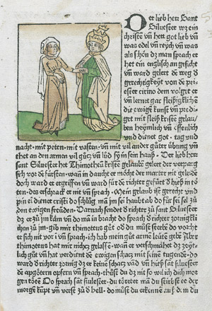 Lot 504, Auction  112, Voragine, Jacobus de, Der lieb herr Sant Silverster