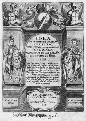 Lot 1576, Auction  112, Saavedra Fajardo, Diego de, Idea de un principe politico christiano