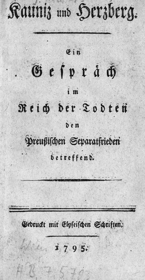 Los 2204 - Richter, Joseph - Kauniz und Herzberg. Ein Gespräch im Reich der Todten - 0 - thumb