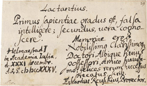 Los 2454 - Stammbuchblätter deutscher Gelehrter des Barock - Sammlung von ... Stammbuchblättern - 0 - thumb