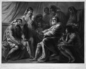 Lot 5325, Auction  112, Pichler, Johann Peter, Der blinde Homer, umgeben von Zuhörern.