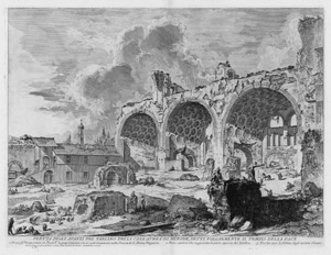 Lot 5336, Auction  112, Piranesi, Giovanni Battista, Veduta degli Avanzi del Tablino della Casa Aurea di Nerone detti volgarmente il Tempio della Pace