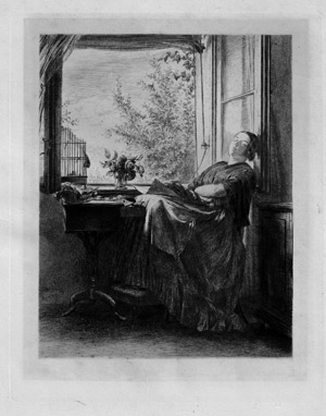 Lot 5424, Auction  112, Menzel, Adolph von, Die schlafende Näherin am Fenster