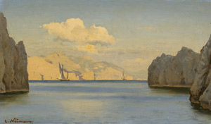 Lot 6165, Auction  112, Neumann, Johan Carl, Segelschiffe vor felsiger Meeresküste